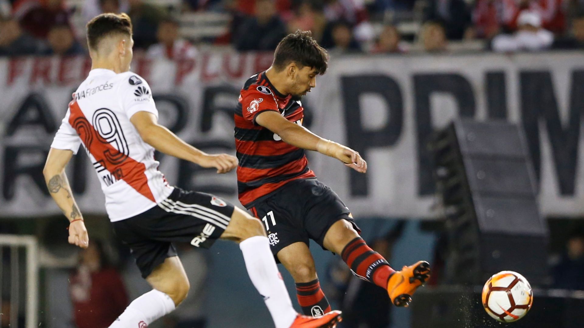 Lucas Paqueta Gonzalo Montiel River Plate Flamengo Copa Libertadores 23052018