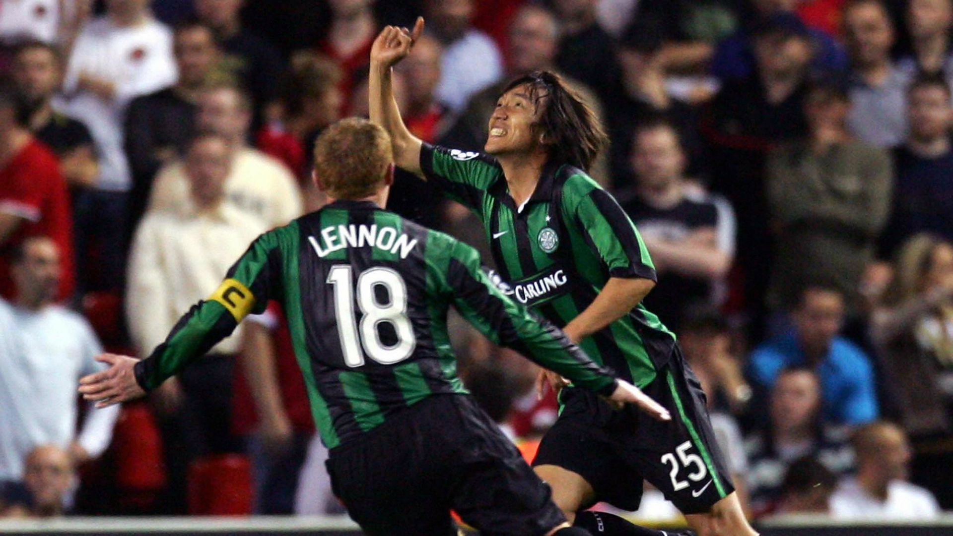 Shunsuke Nakamura Manchester United Celtic Uefa Champions League