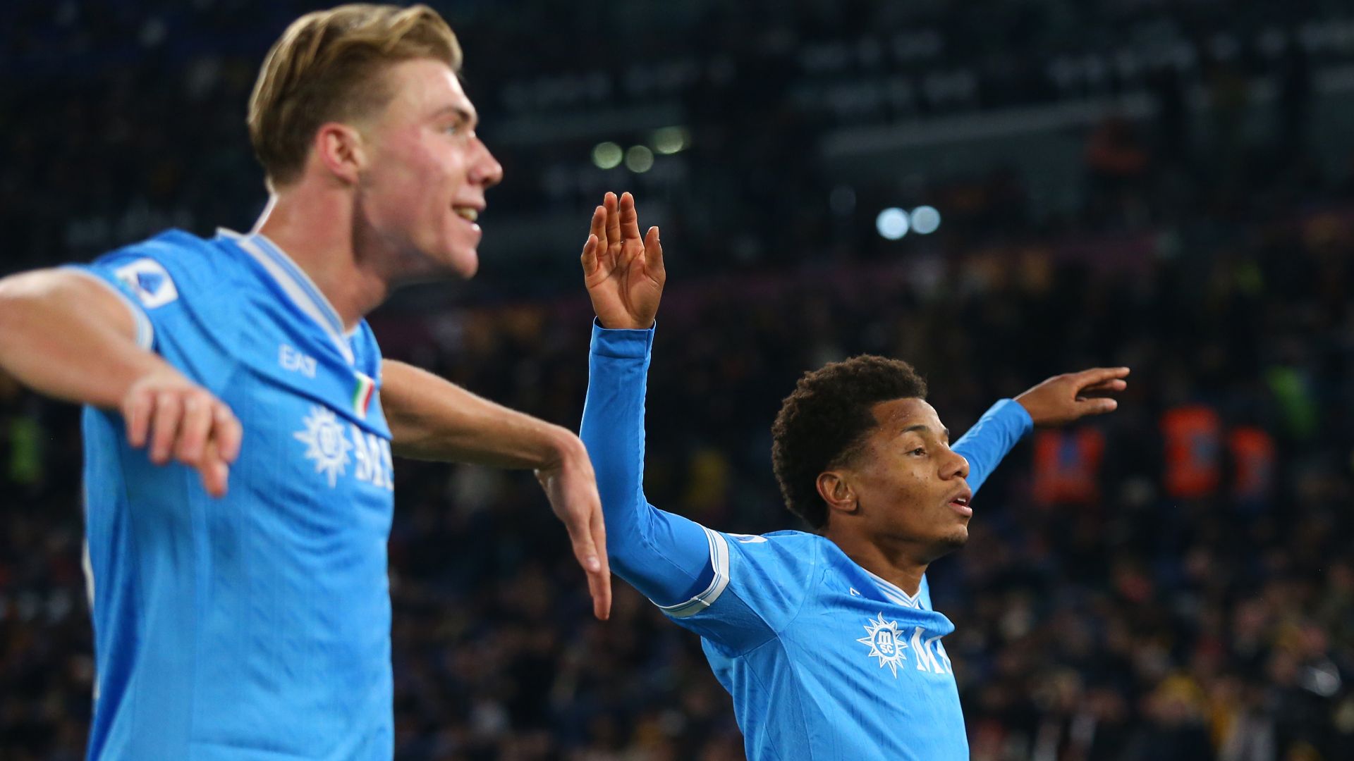 Rasmus Hojlund David Neres Napoli 2025-26