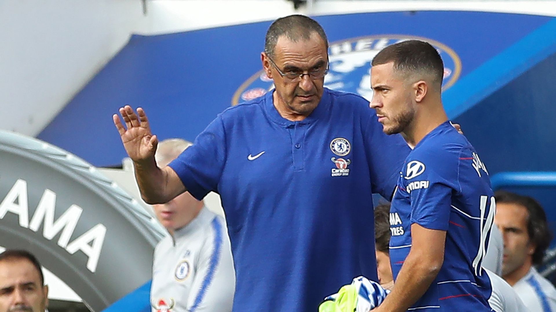 Sarri Hazard 2018 Chelsea