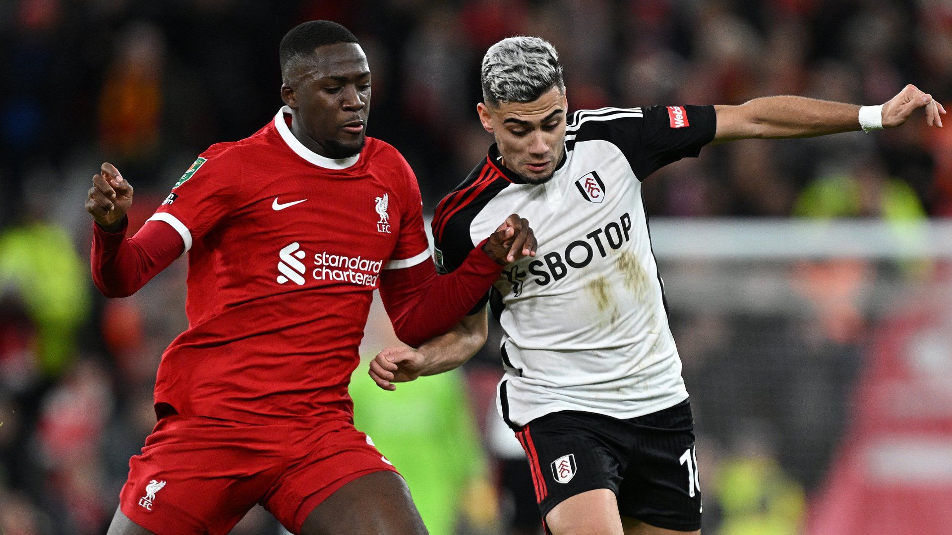 Ibrahima Konate Andreas Pereira Liverpool Fulham 2023-24