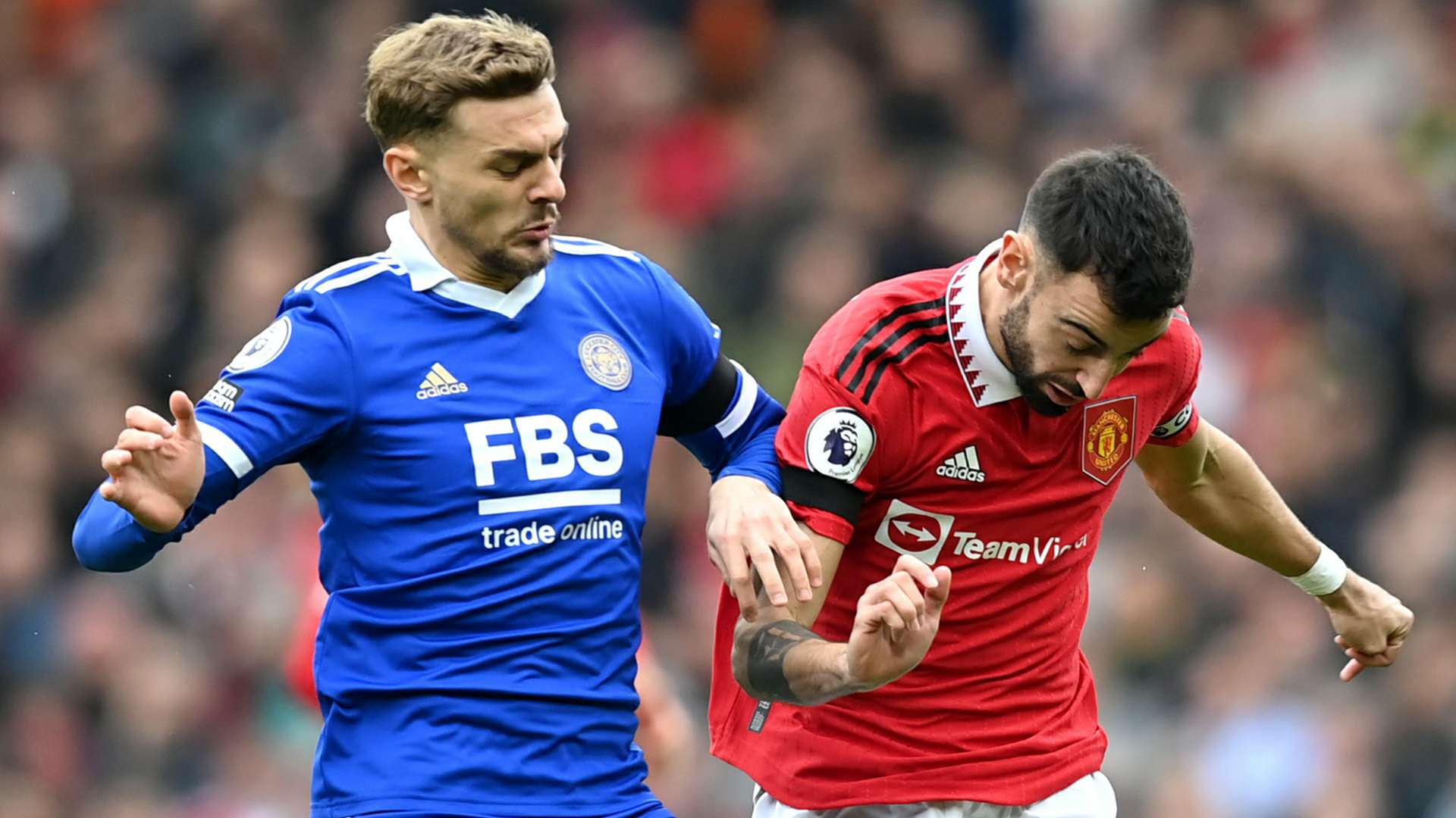 Bruno Fernandes Manchester United Leicester 2022-23