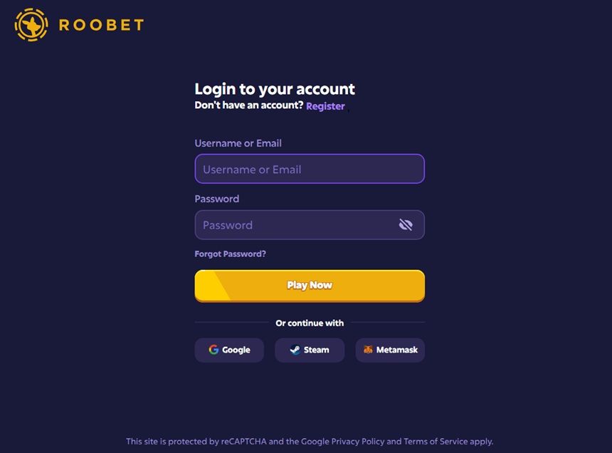 Roobet Login