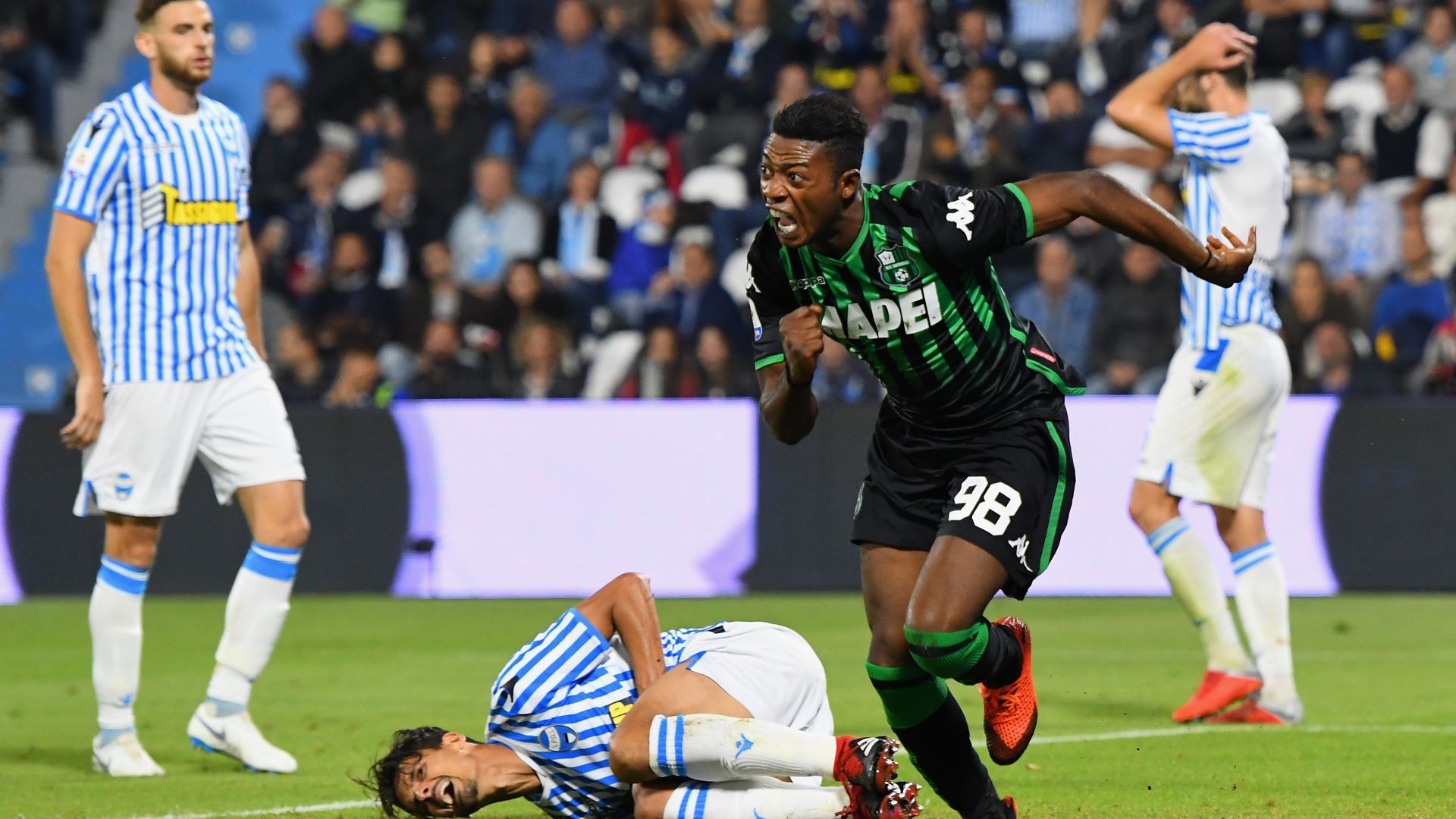Claud Adjapong goal SPAL Sassuolo