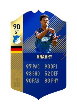 FIFA 18 Bundesliga Team of the Season Serge Gnabry