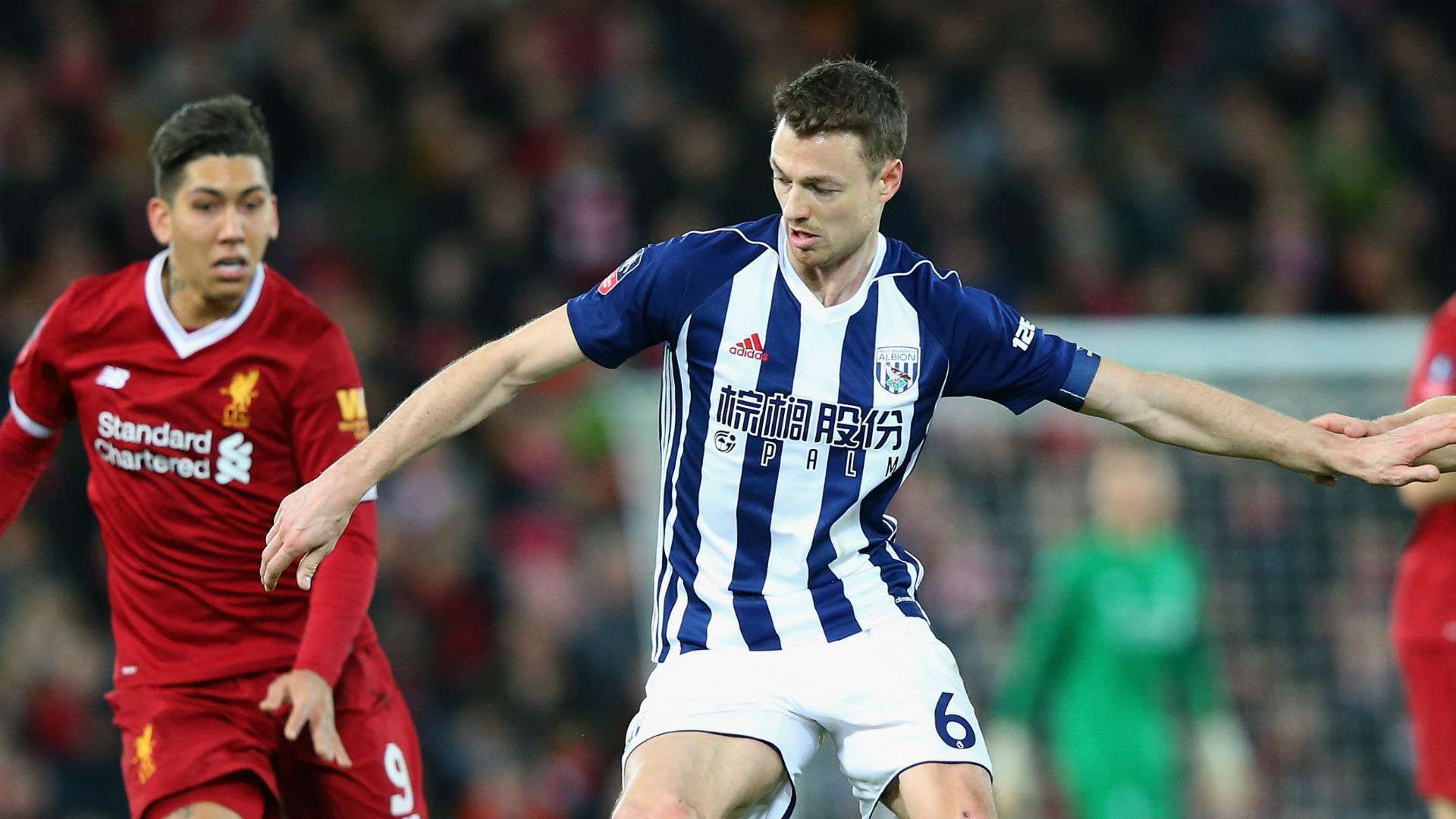 Jonny Evans Roberto Firmino West Brom Liverpool FA Cup