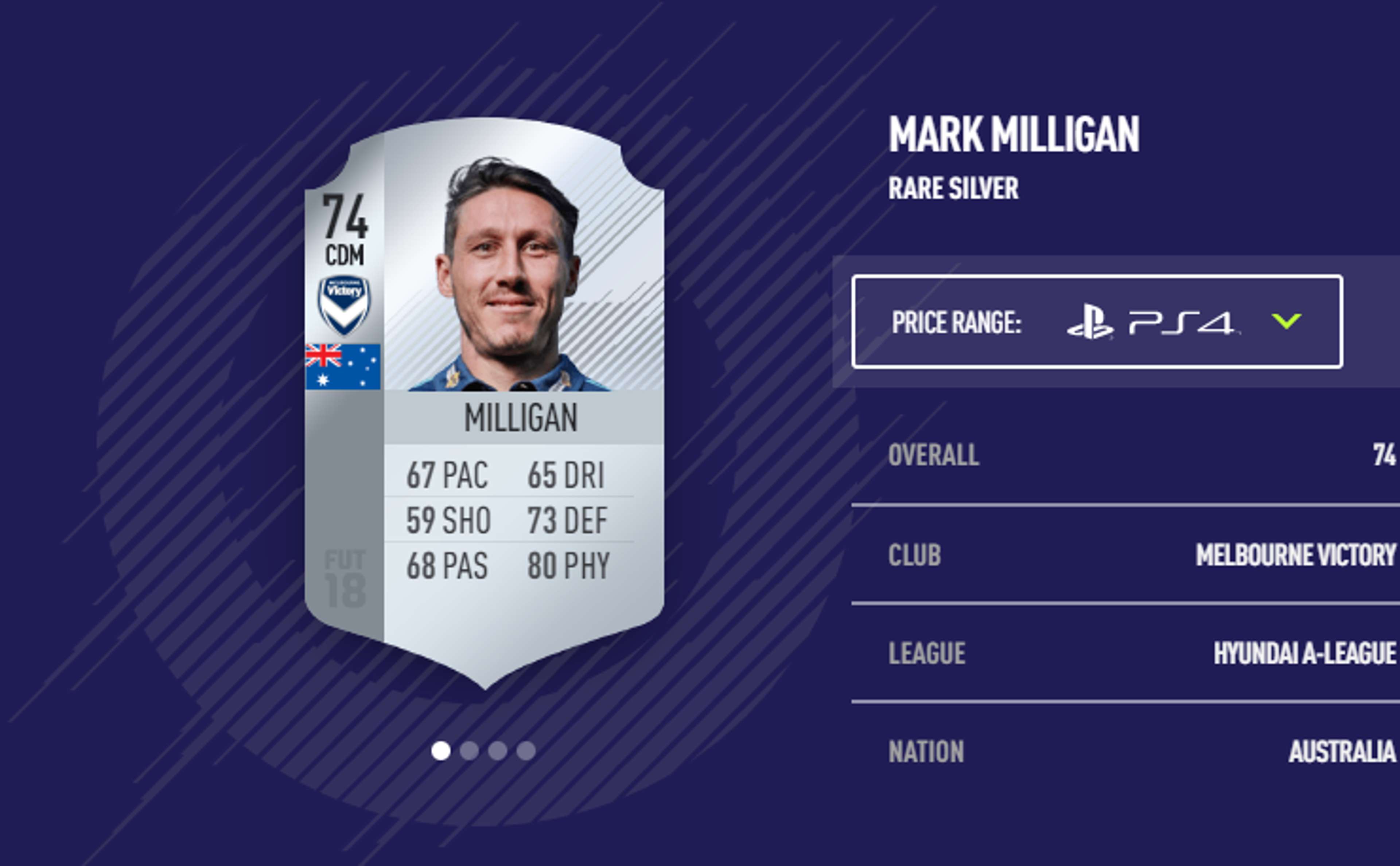 Mark Milligan FIFA 18