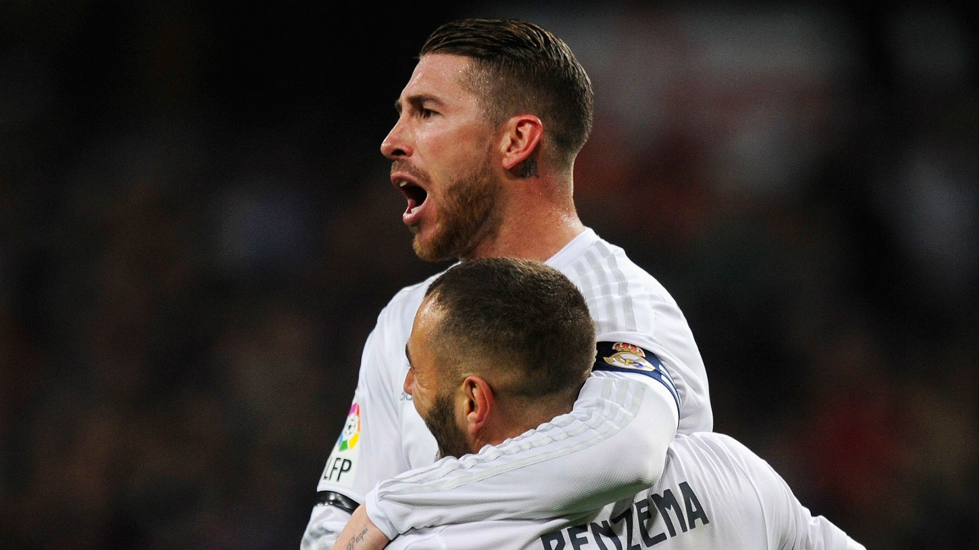 Sergio Ramos Karim Benzema Real Madrid Deportivo Coruna La Liga 09012915