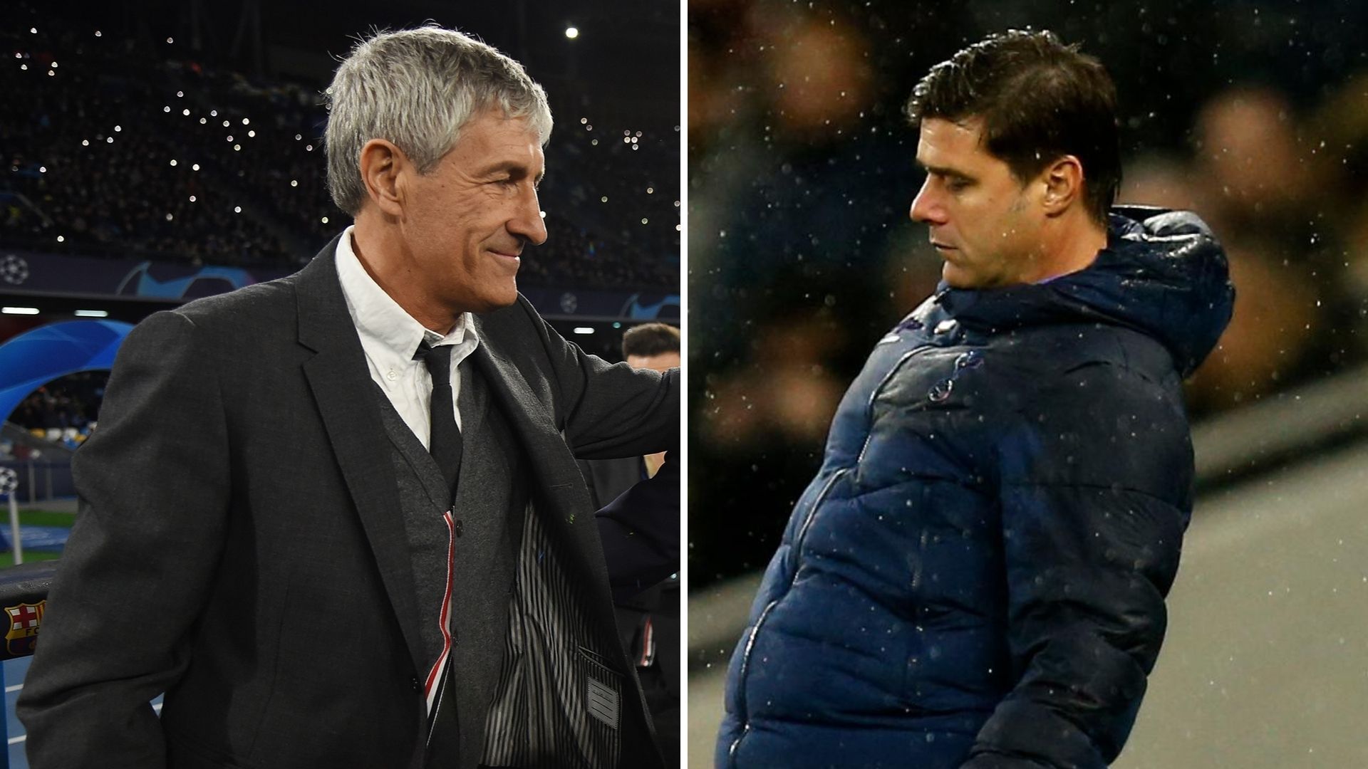 Setién y Pochettino, Barcelona