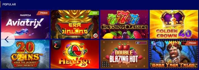 PariPesa Casino Games