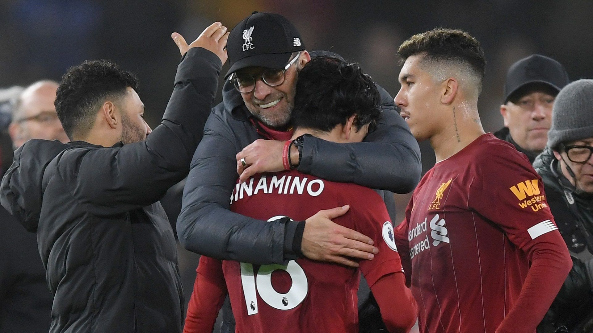 2020-01-24 Minamino Klopp Liverpool