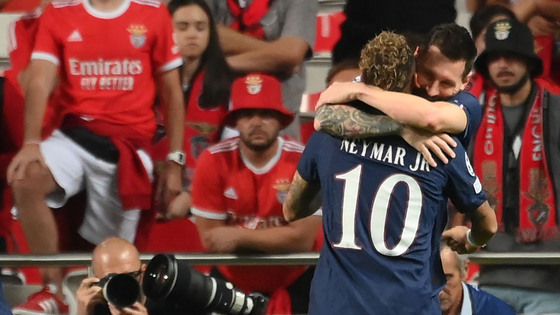 Benfica PSG Messi Neymar