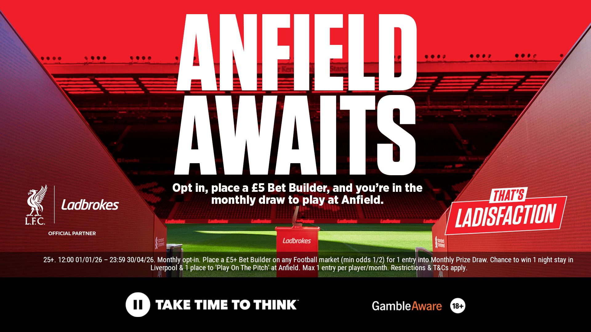 Ladbrokes play on the pitch