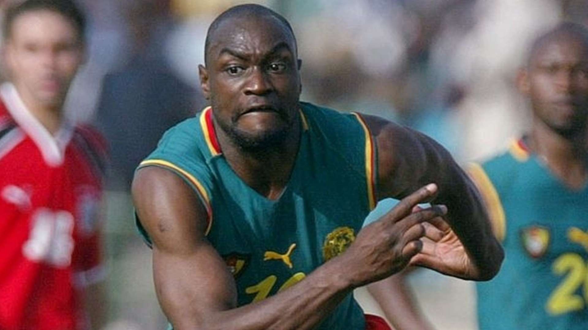 Cameroon international Patrick Mboma.