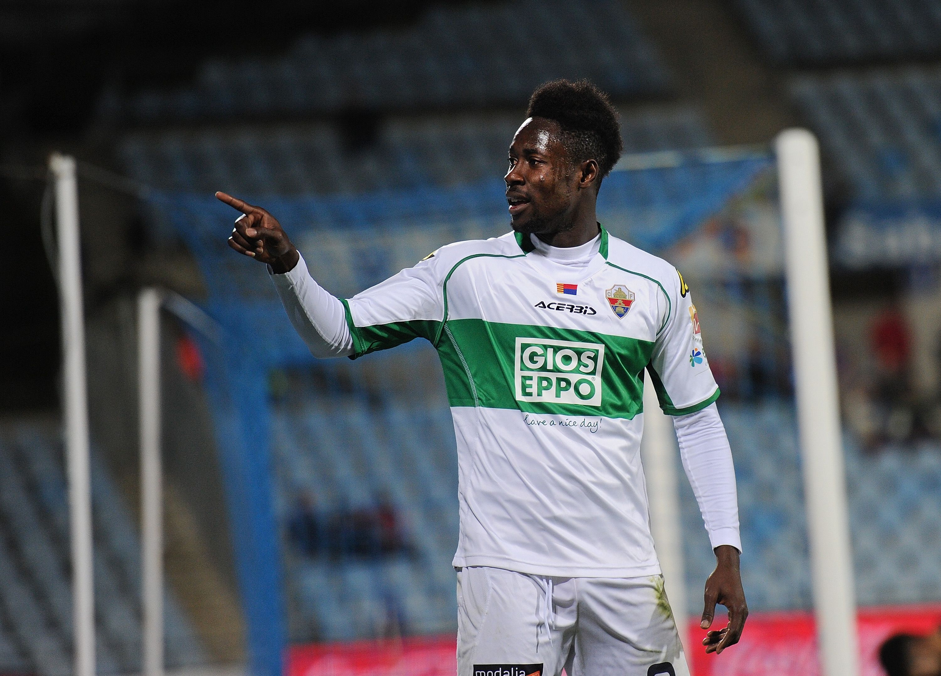 Elche striker Richmond Boakye