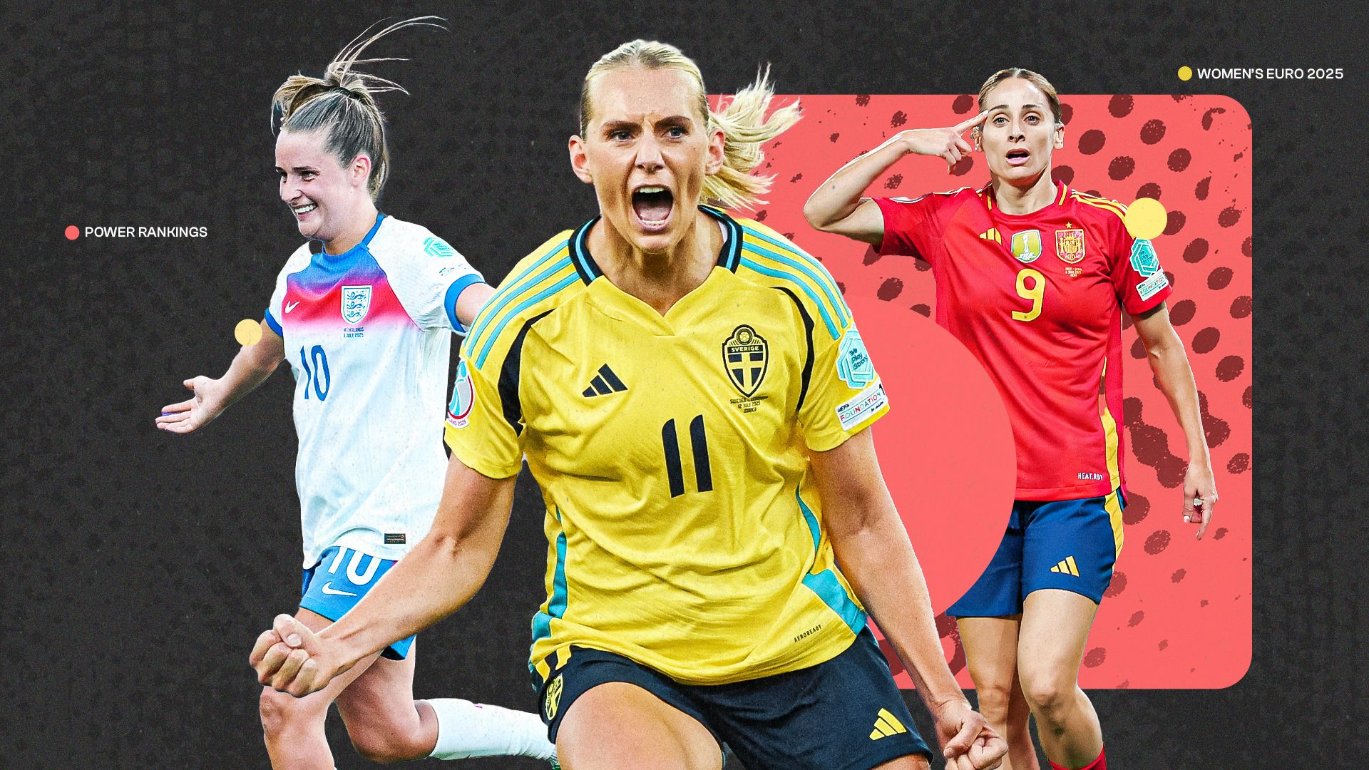 2025 Women's Euros Power Rankings GFX