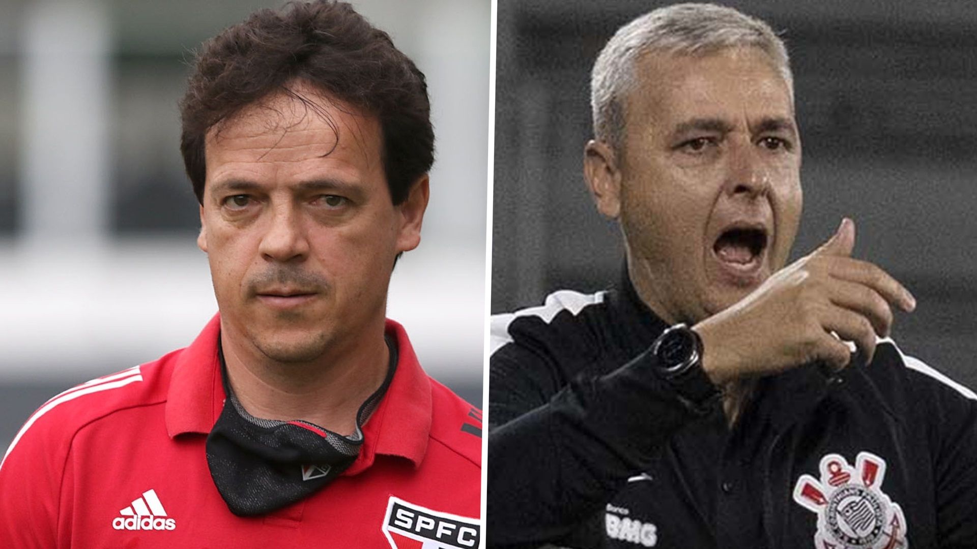 GFX Diniz Tiago Nunes São Paulo Corinthians 29 08 2020