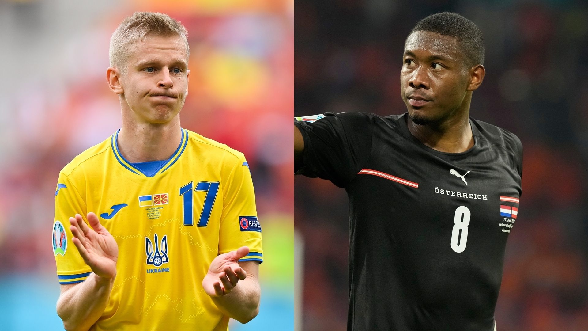 MP_Oleksandr Zinchenko_Ukraine vs David Alaba_Austria