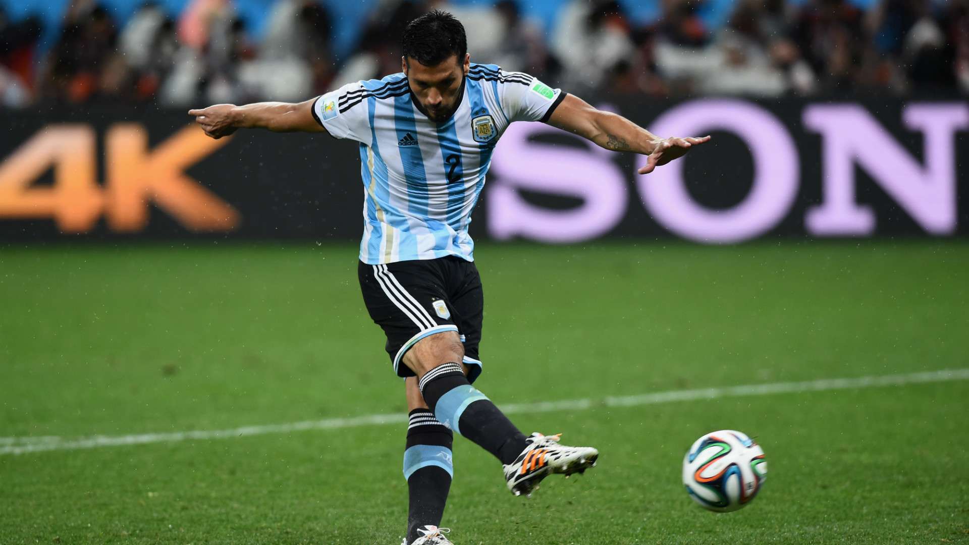 Ezequiel Garay Argentina Netherlands FIFA World Cup 2014