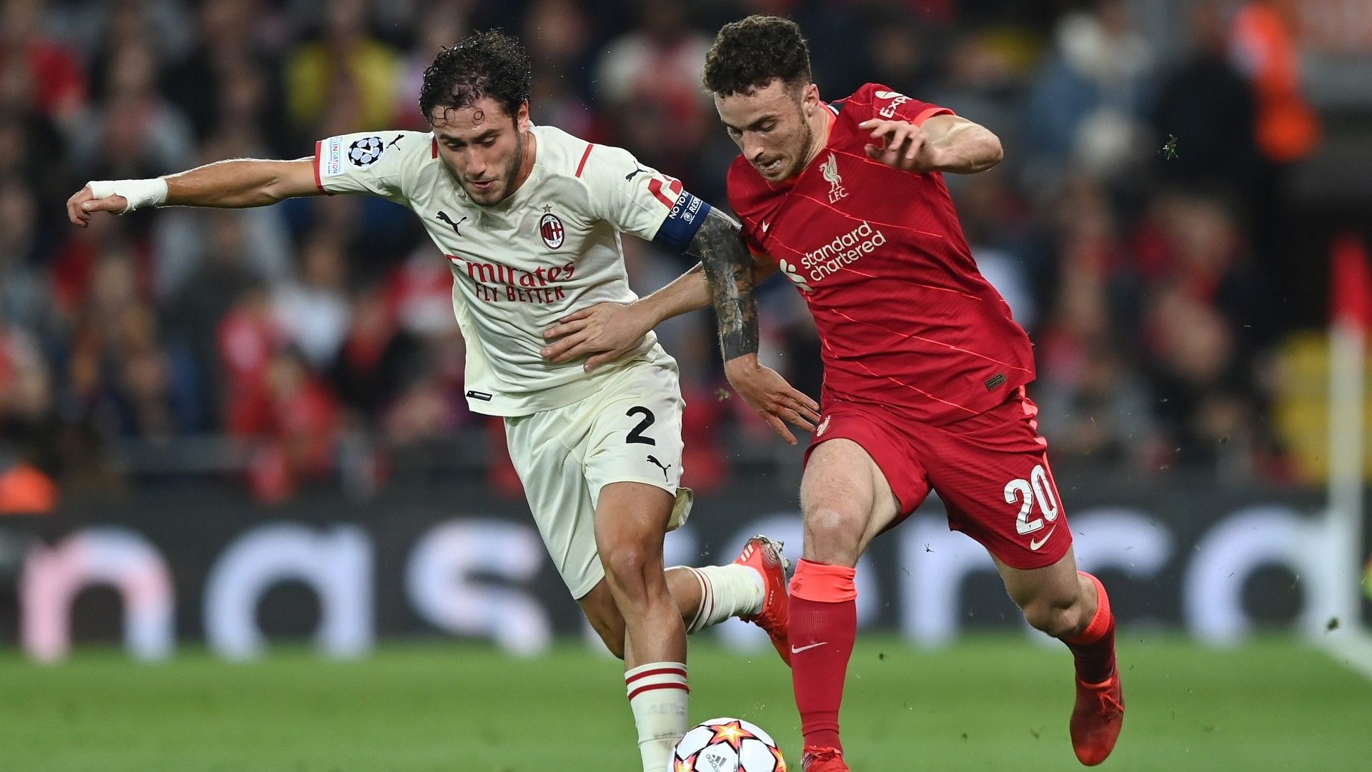Diogo Jota Davide Calabria Liverpool Milan 15092021