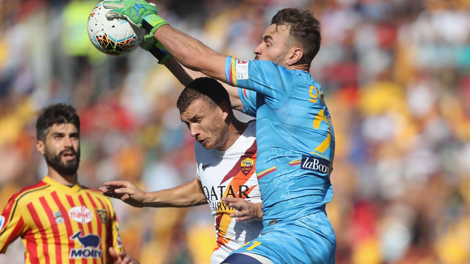 lecce roma 2019 dzeko gabriel