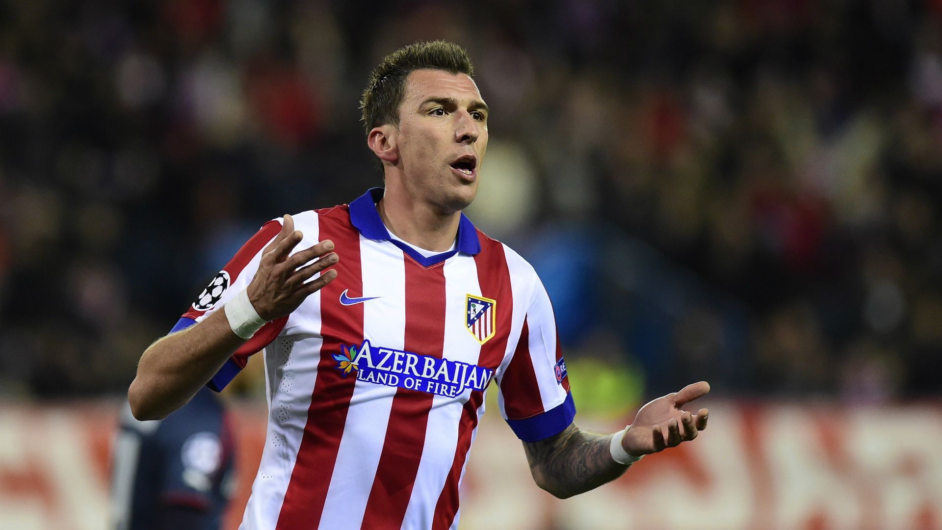Mario Mandzukic Atletico Madrid Olympiakos UEFA Champions League 11262014