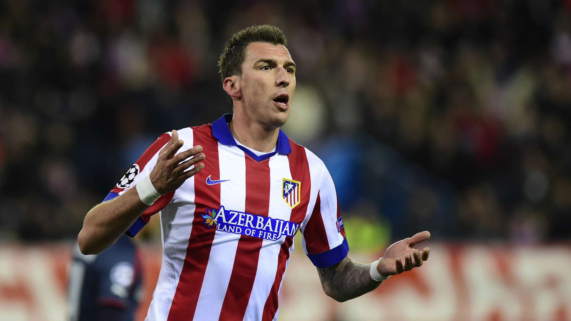 Mario Mandzukic Atletico Madrid Olympiakos UEFA Champions League 11262014