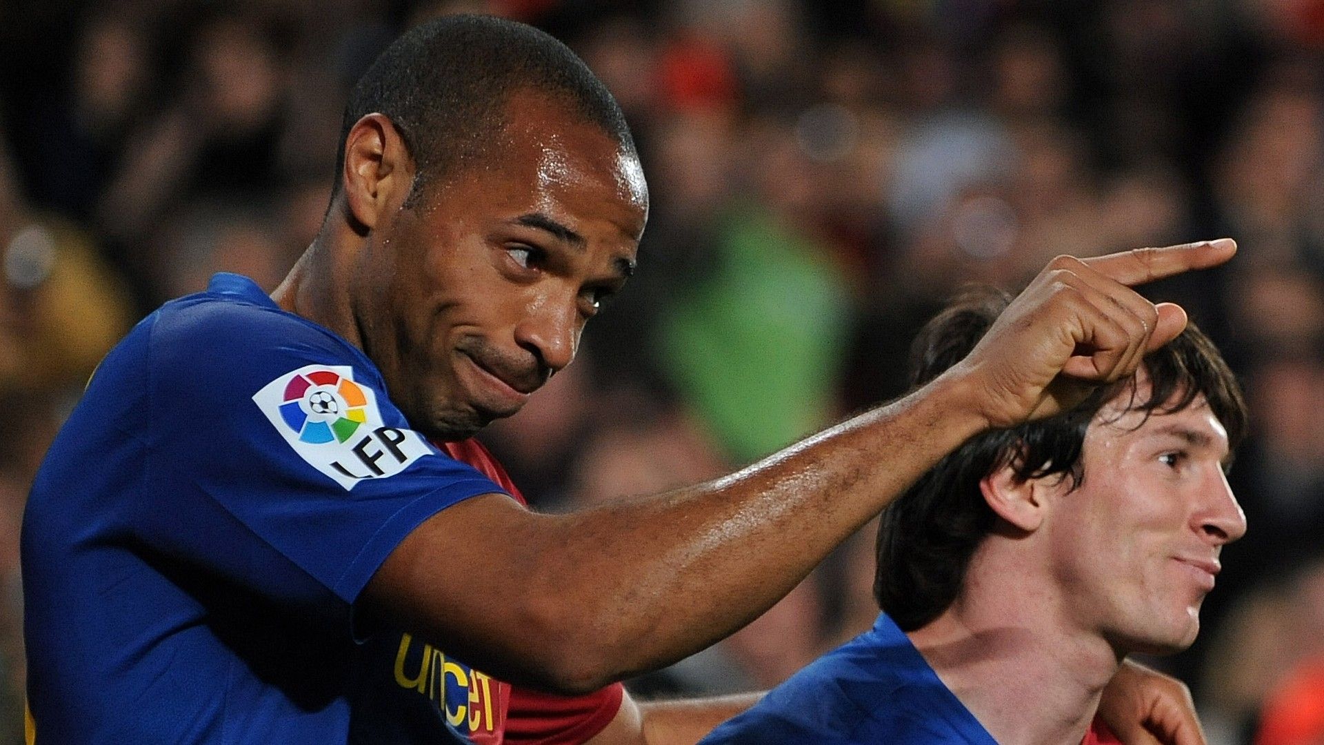 Lionel Messi Thierry Henry Barcelona