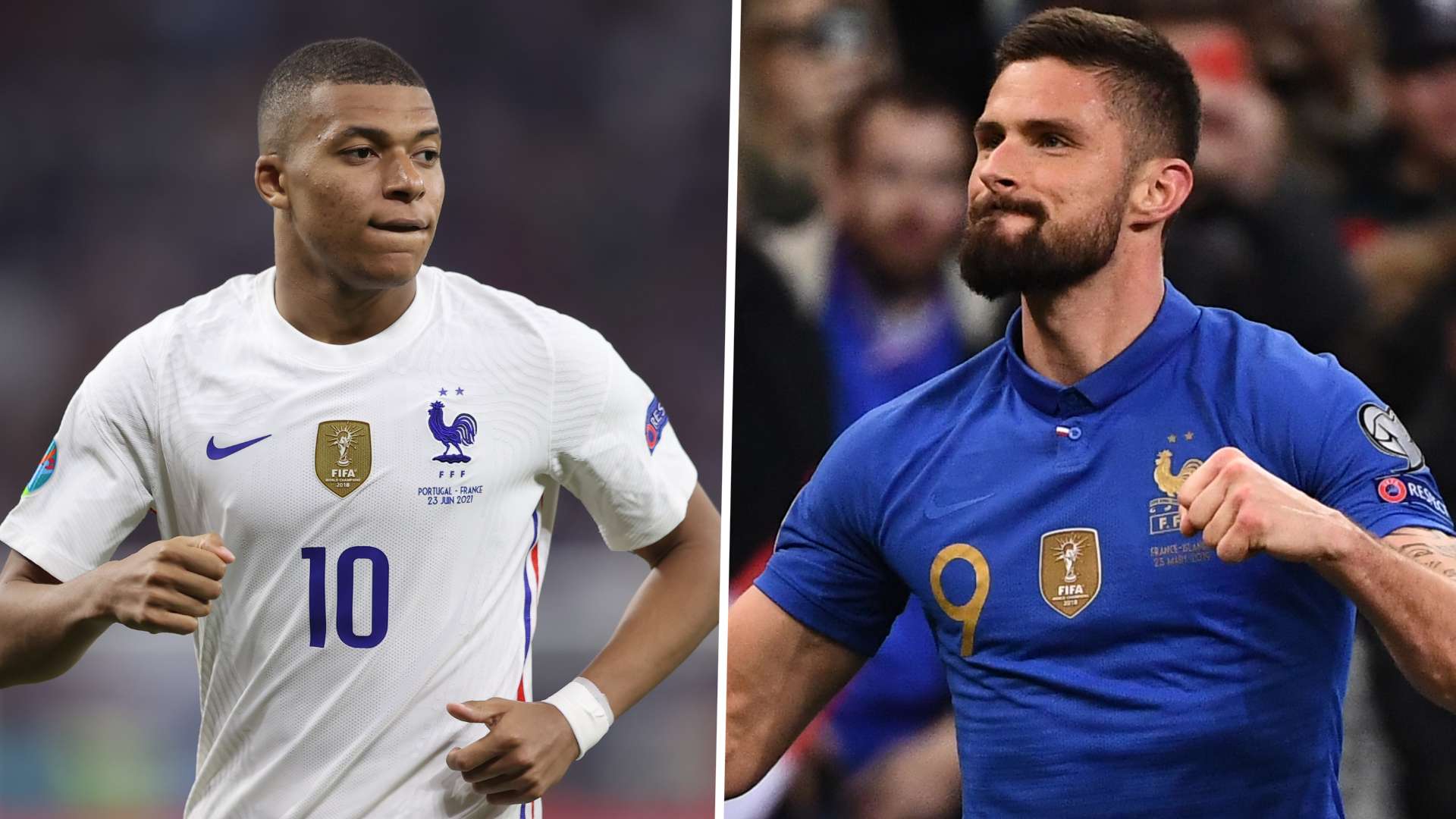 Kylian Mbappe, Olivier Giroud GFX