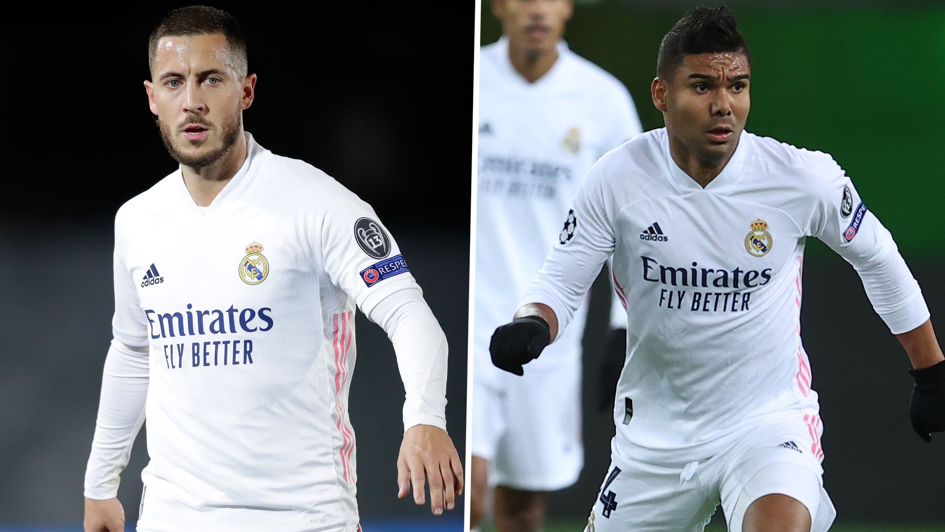 Eden Hazard Casemiro Real Madrid
