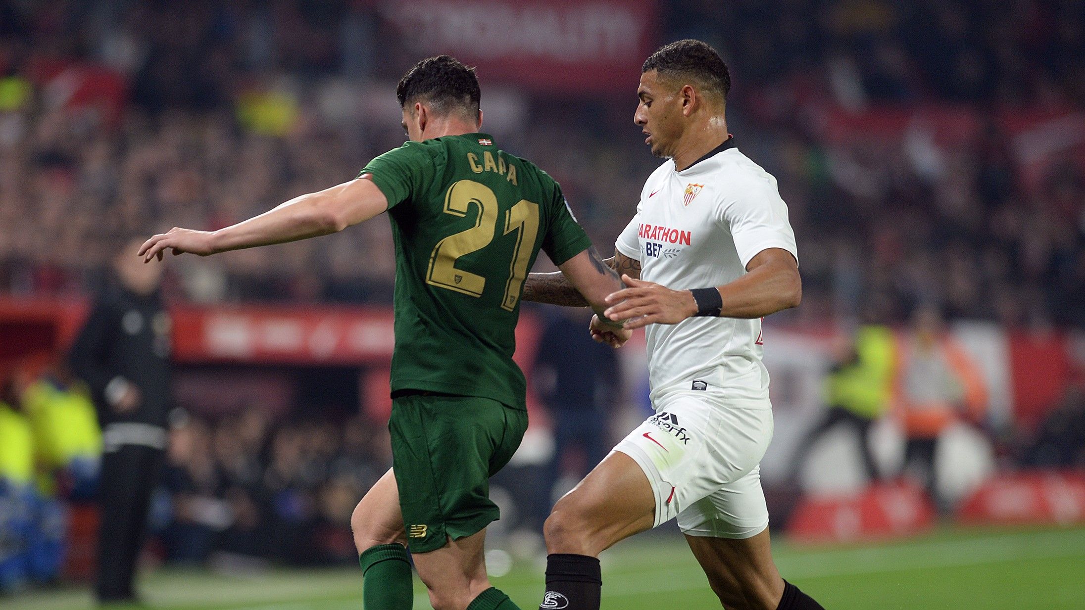 Ander Capa Diego Carlos Sevilla Athletic Club LaLiga 03012020