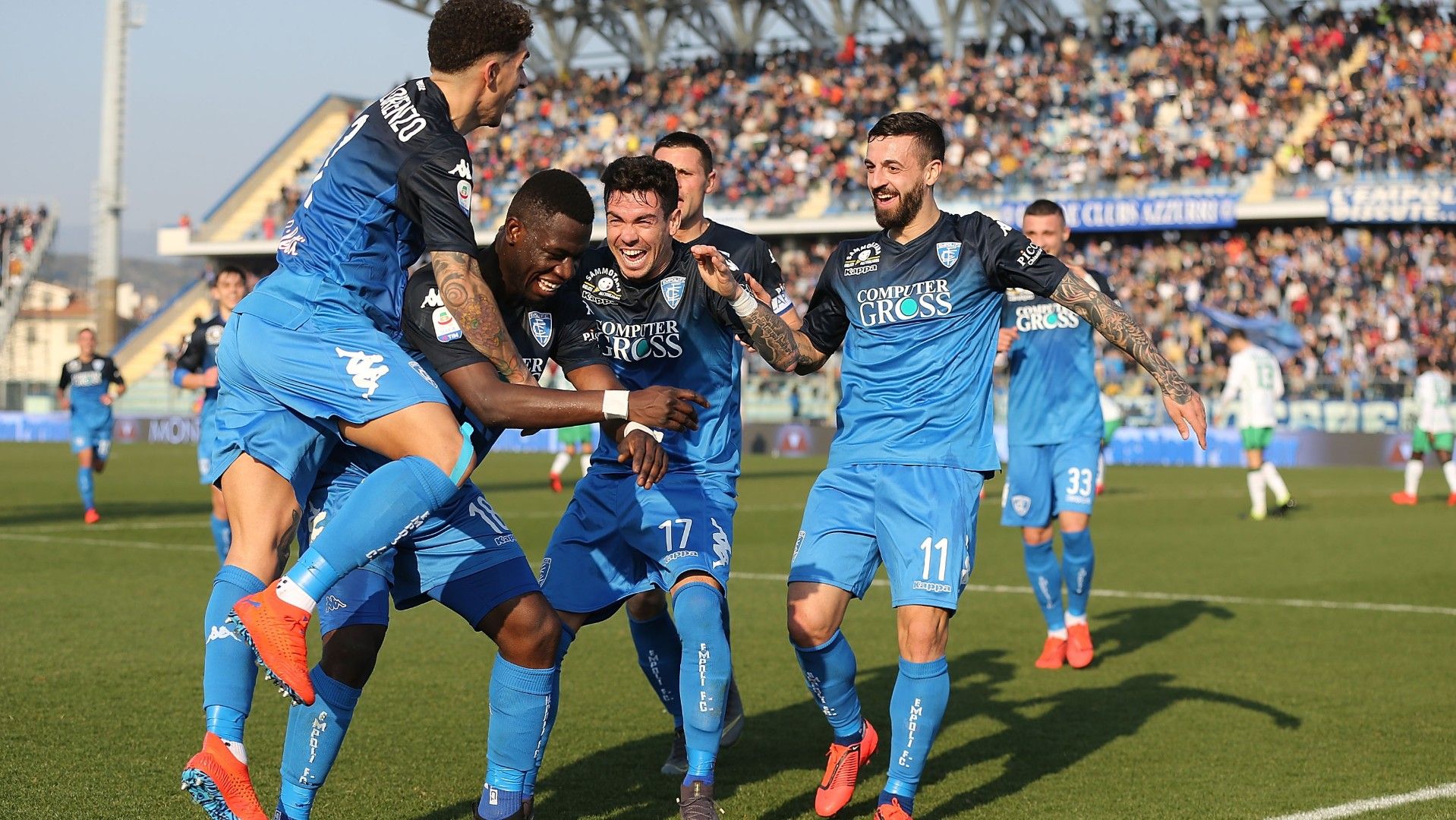 celebration goal empoli sassuolo
