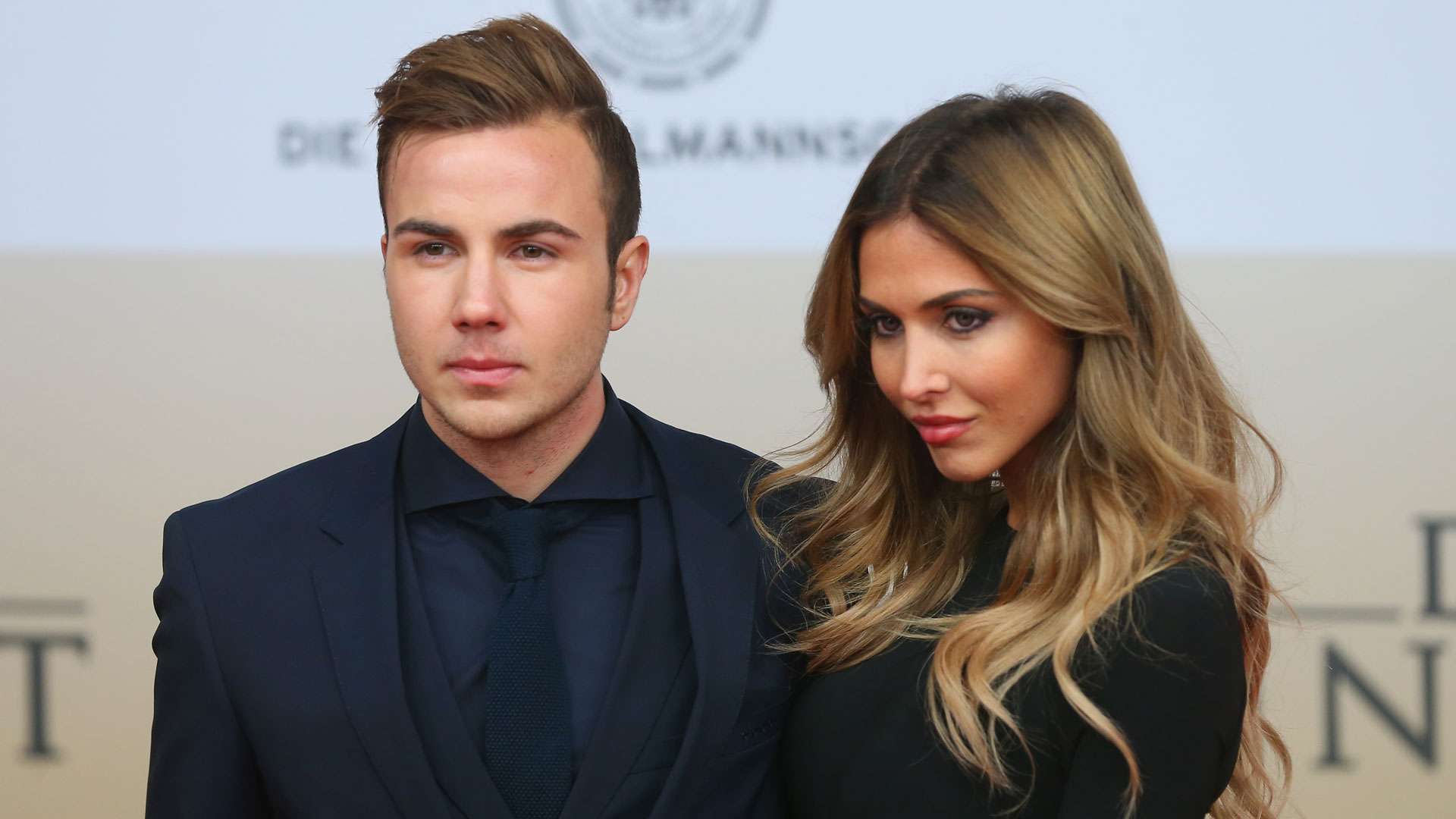 Mario Götze and his Girlfriend Ann-Kathrin Brömmel 10112014