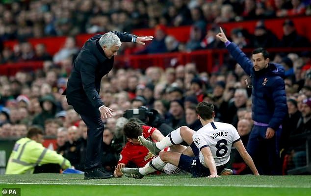 Daniel James Jose Mourinho Harry Winks Manchester United vs Tottenham Premier League 041219