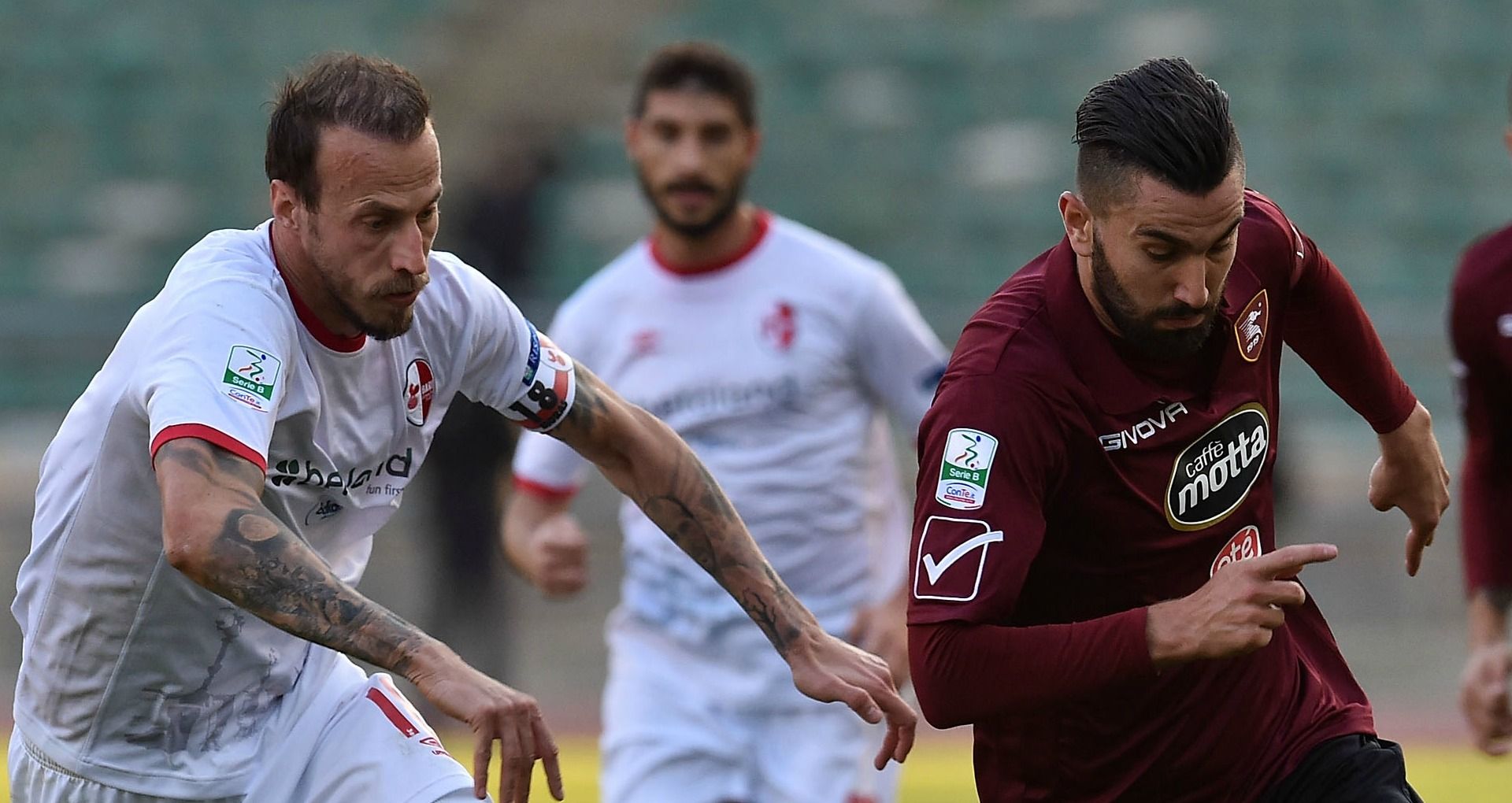 Vangelis Moras Massimo Coda Bari Salernitana Serie B