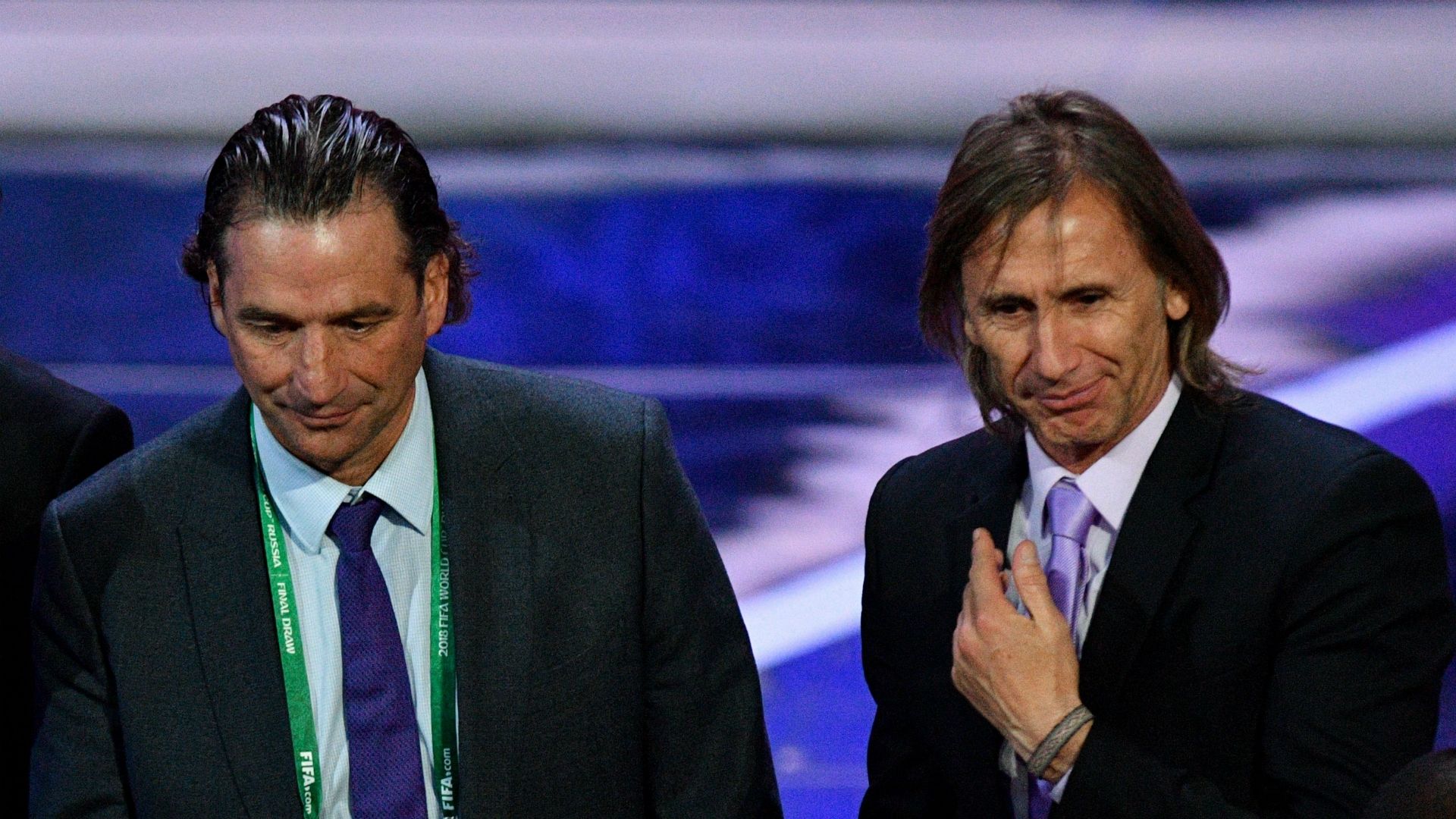 Juan Antonio Pizzi Ricardo Gareca Perú v Arabia Saudita Amistoso 01122018