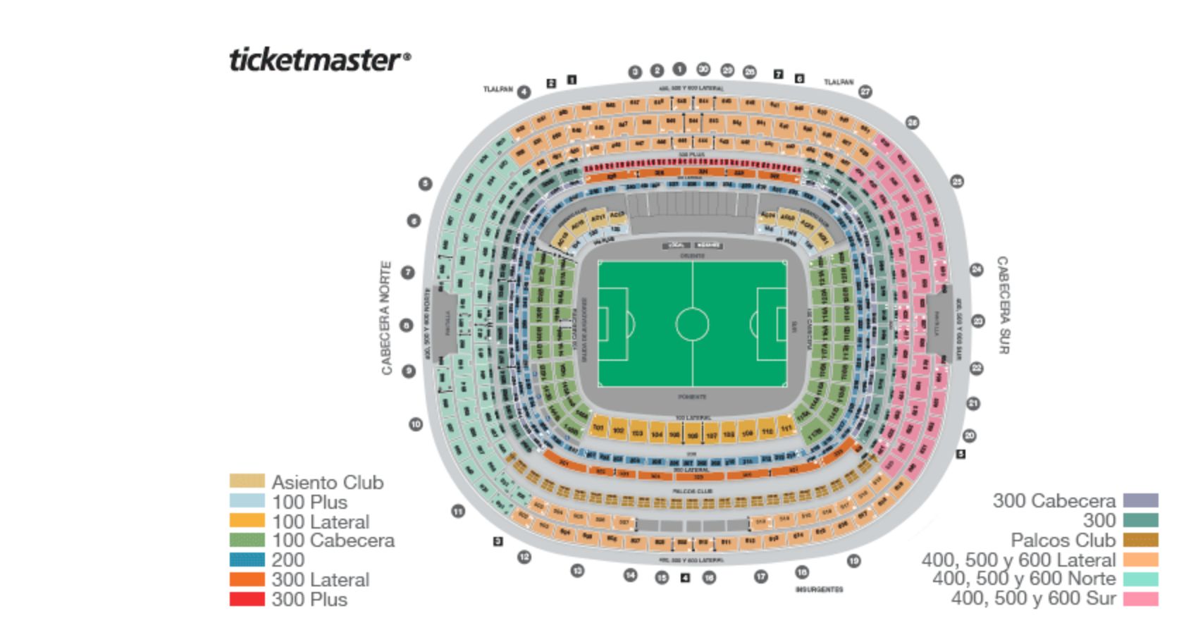 Estadio Azteca boletos