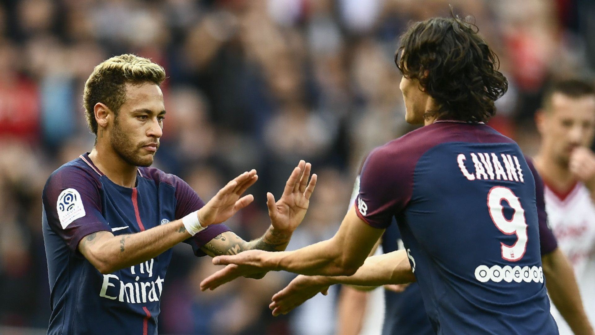 Neymar Edinson Cavani PSG 2017