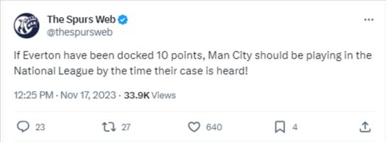 Man City tweet