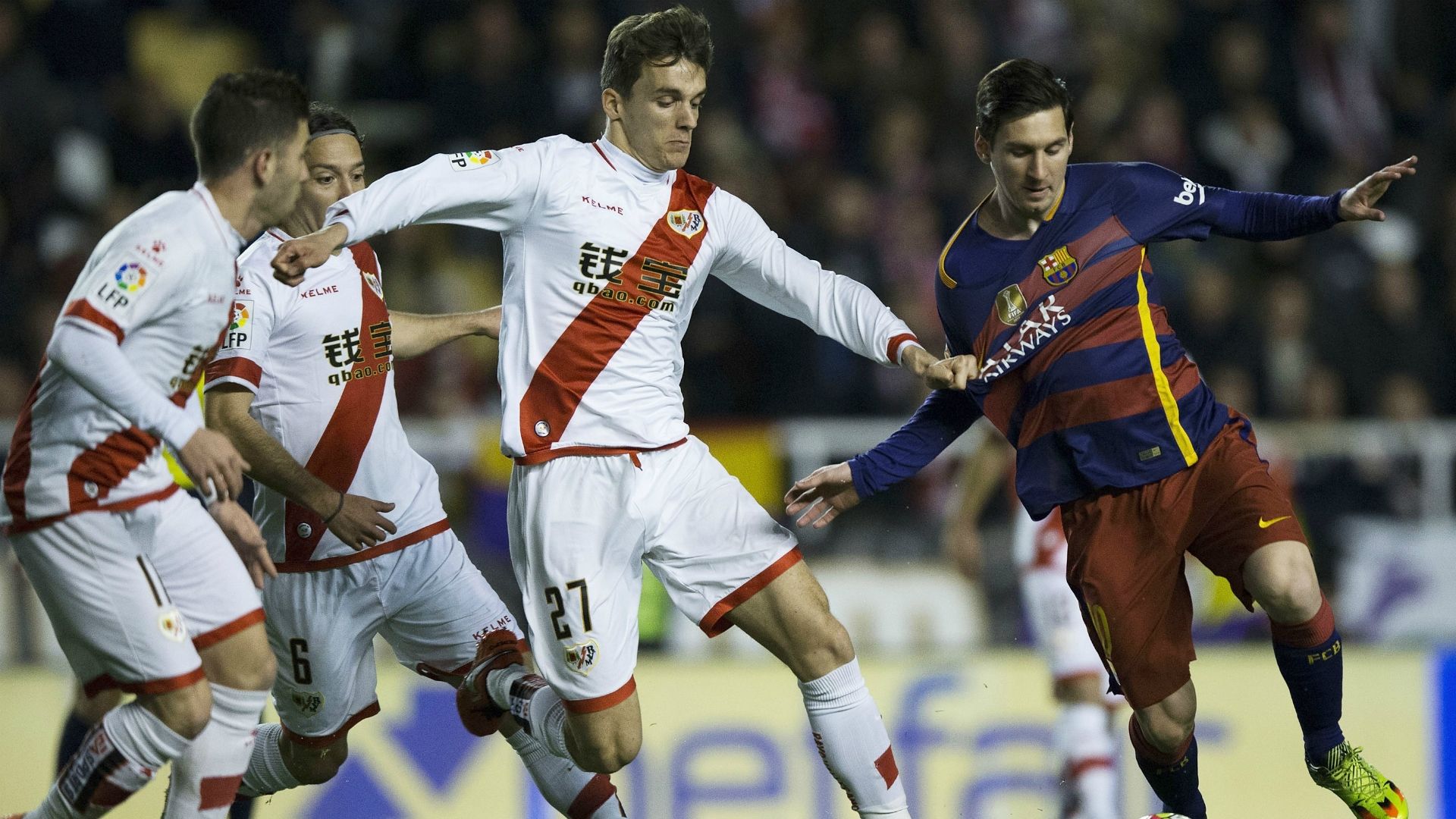 Lionel Messi Manuel Iturra Diego Llorente Rayo Vallecano Barcelona 03032016