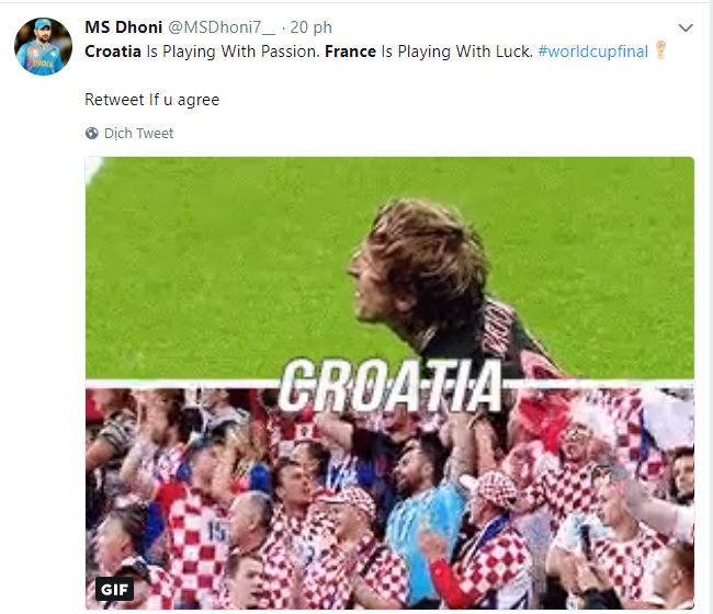 Reaction France Croatia