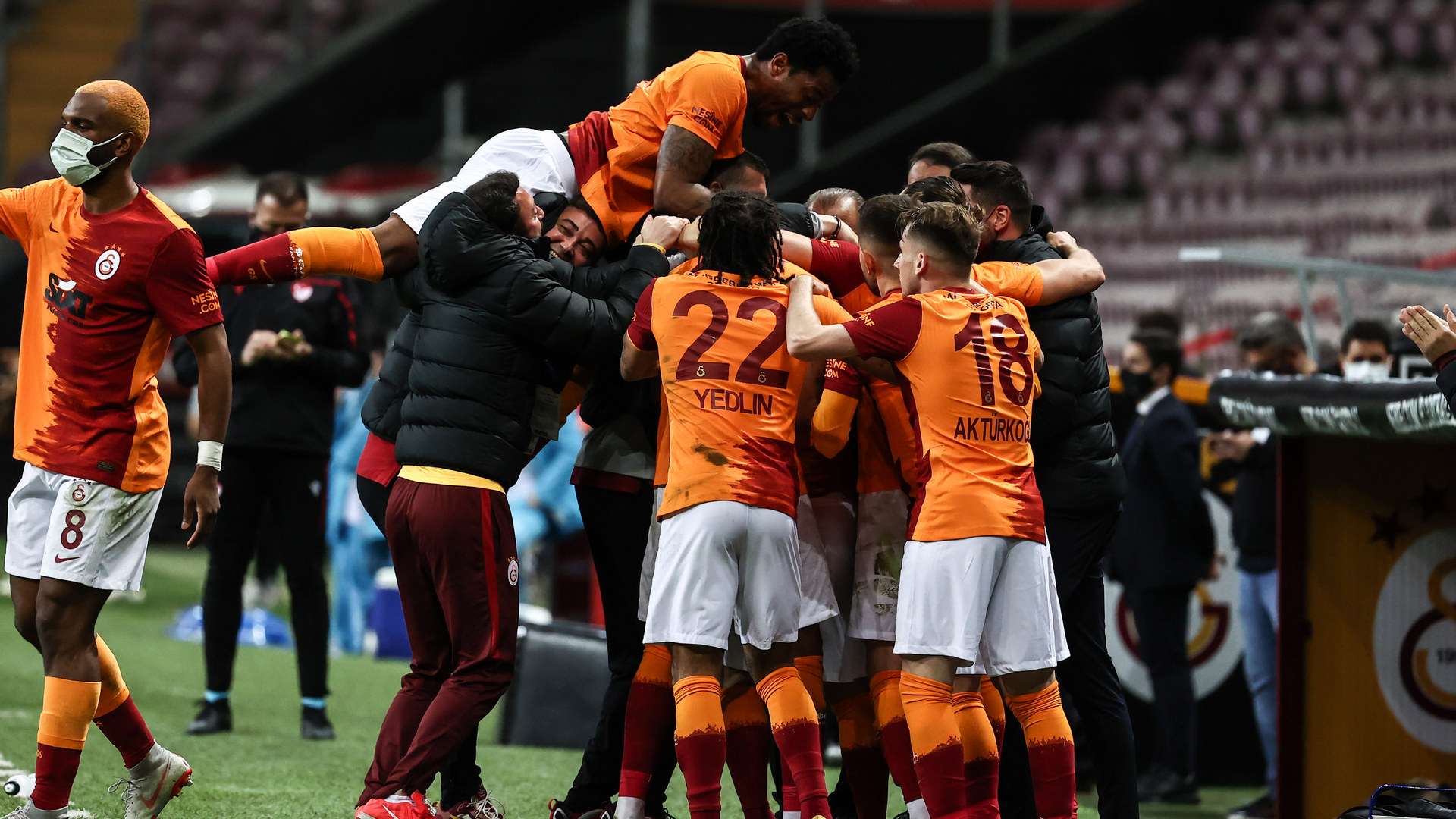 Galatasaray Besiktas celebration 05.08.2021