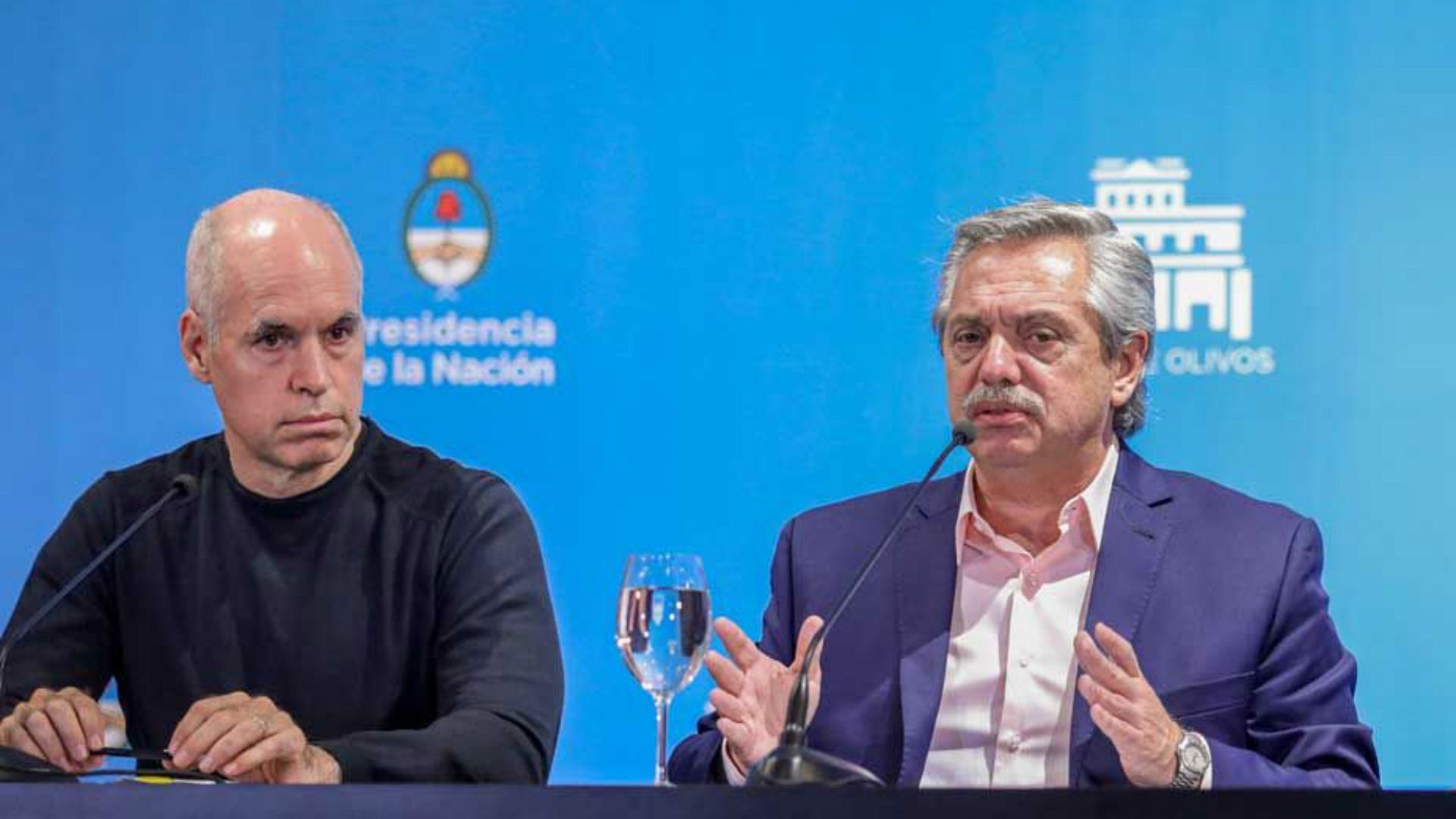 Rodriguez Larreta Alberto Fernandez Argentina coronavirus conferencia