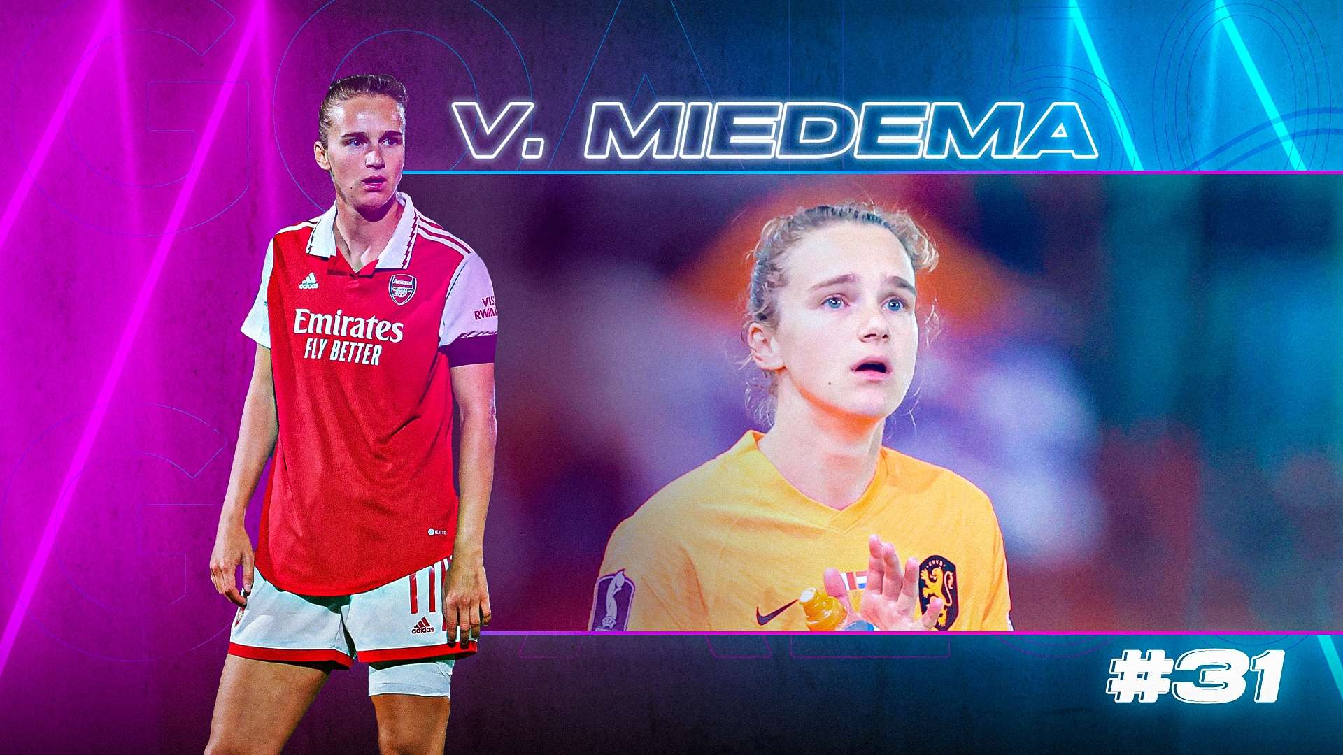 GOAL50 2022 Vivianne Miedema GFX Ranking