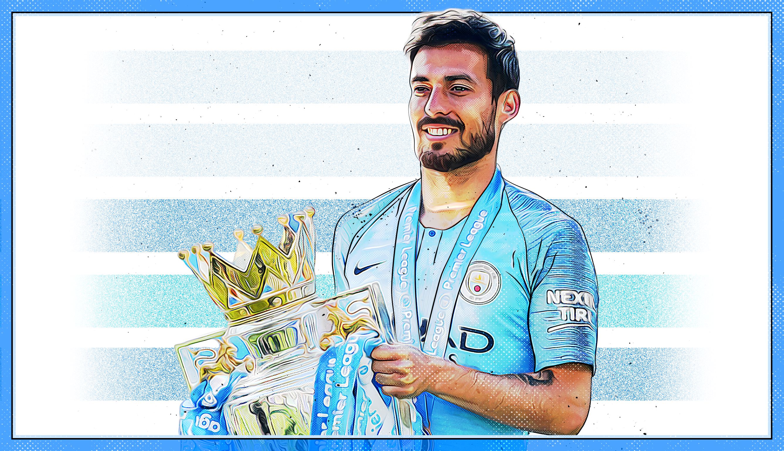David Silva Man City GFX