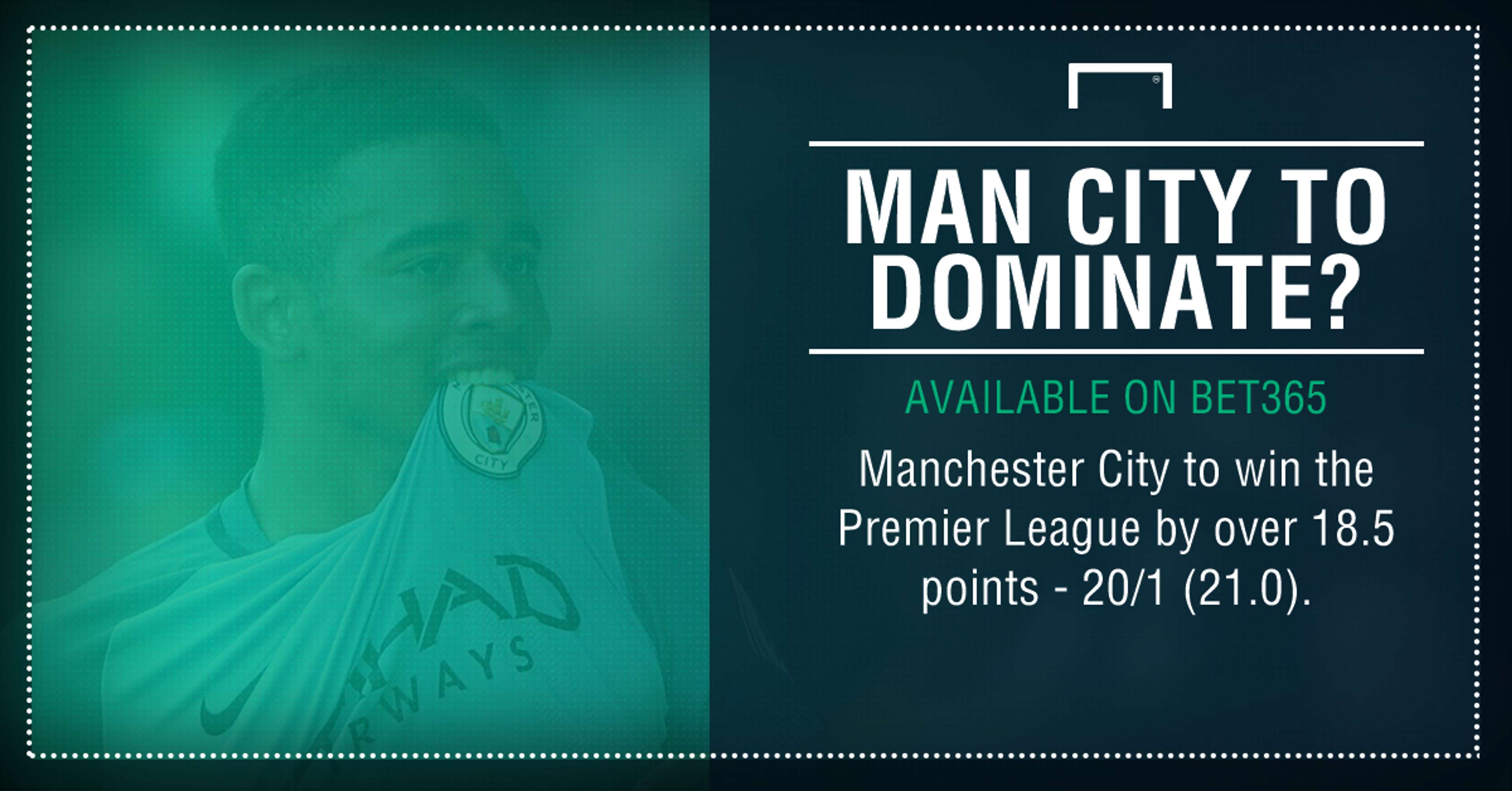 Man City points record graphic