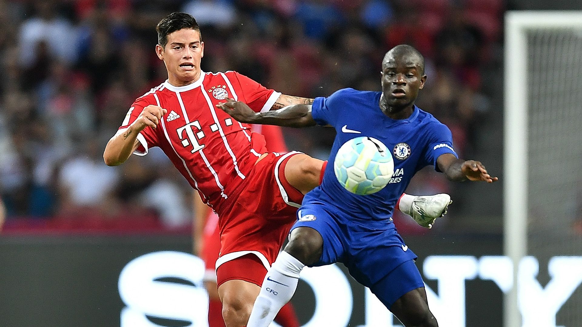 James Rodriguez N'Golo Kante Bayern Chelsea 2017