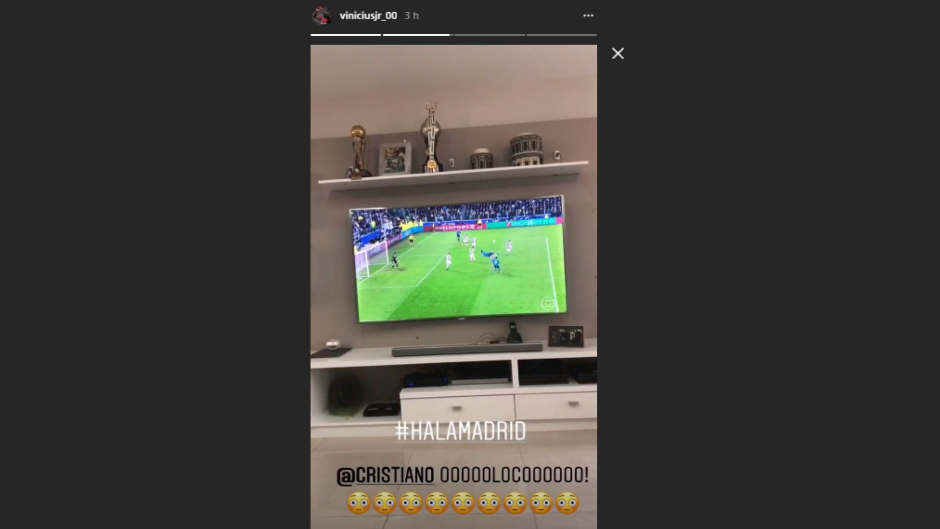 Vinicius Junior Real Madrid Instagram 03 04 2018