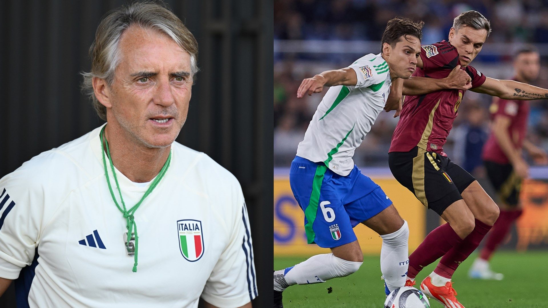 Roberto Mancini Italia Belgio