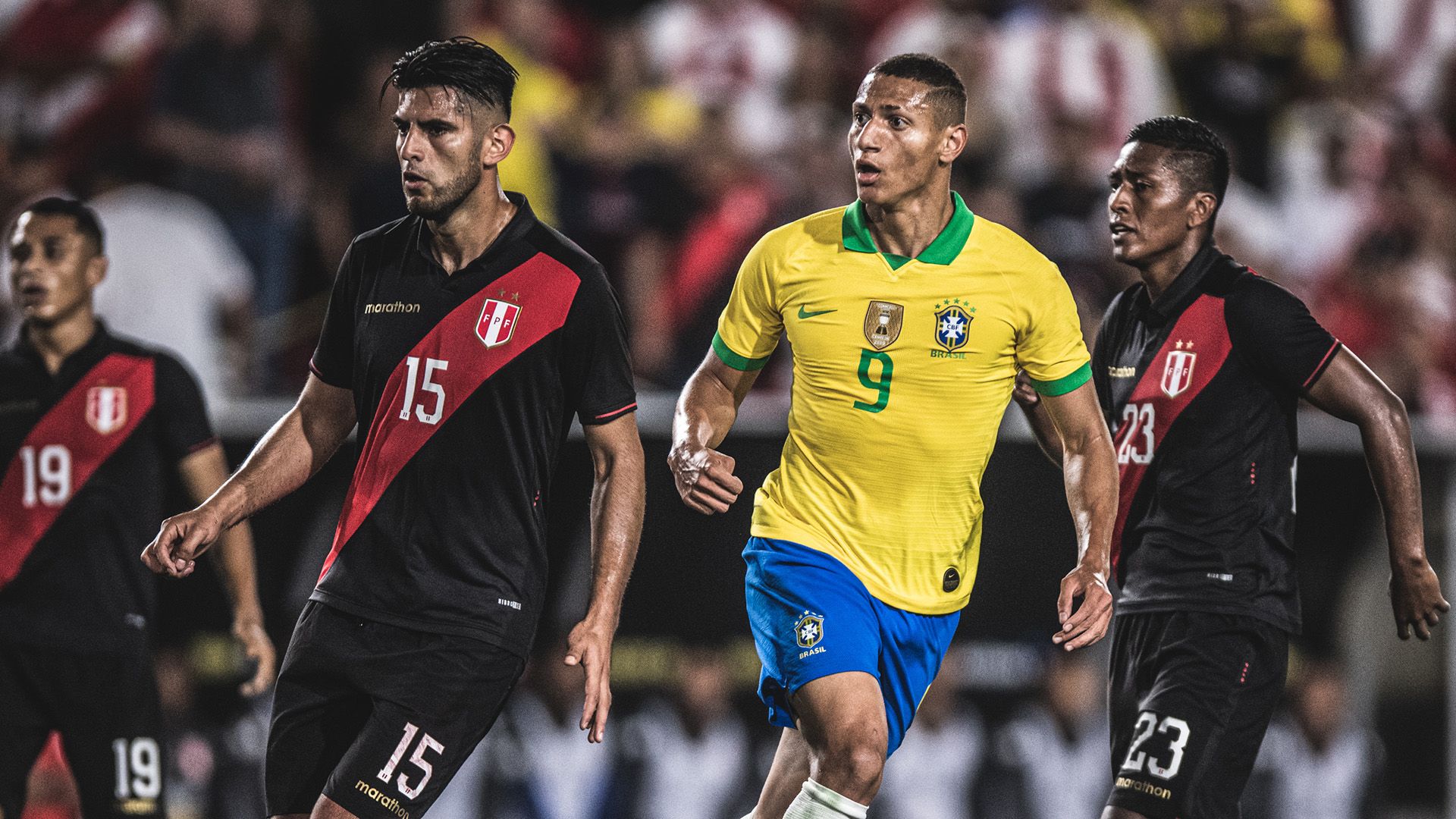 Richarlison Carlos Zambrano Brasil Peru Amistoso 11092019